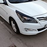 Реснички (накладки) на фары Hyundai Solaris 2014-2017 ПОД ПОКРАСКУ